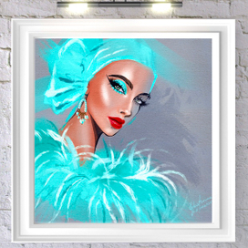 Бьюти иллюстрация для модного бренда 