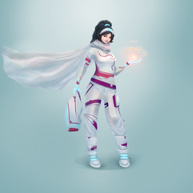 Персонаж летим в космос, спасаем землю.