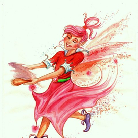 Скетч маленькой феи для обложки книги "Другой Шекспир".