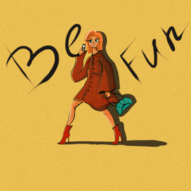 Fashion иллюстрация в стиле скетч