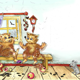 Пушок и Пушистик дома. К главе первой