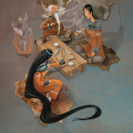 Сказка "Легенда о храбром богатыре Узоне и его возлюбленной Наюн"