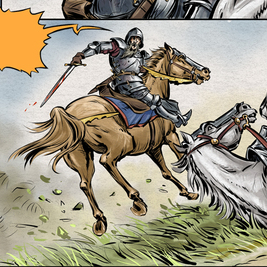 Рабочие фрагменты комикса "Спасти принцев из Тауэра".