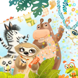 Иллюстрации к книге "I love christmas’ для изд-ва Clever