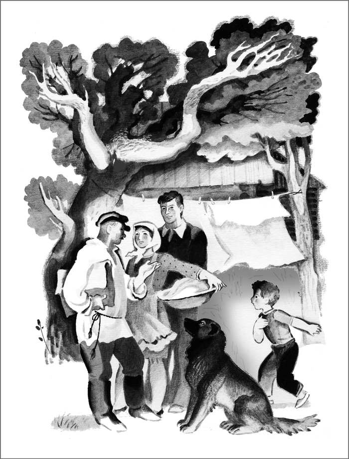 "Детгиз" Из "Мальчик и две собаки"