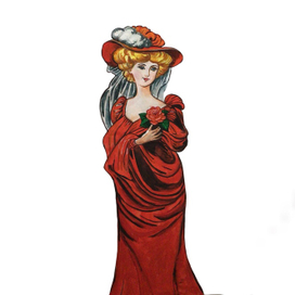 Дама с розой