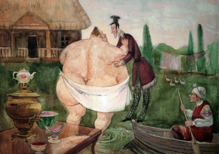 Иван Иванович пришел в гости к Ивану Никифоровичу