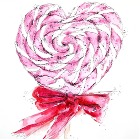 Watercolor candy sweetness