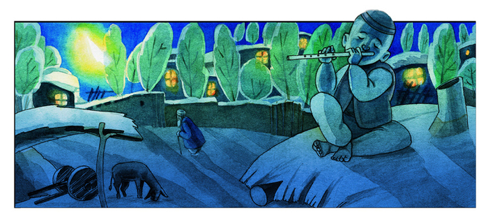 разворот к книге "Казахский оркестр"