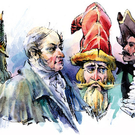 Юрий Богачев. Илл. к кн. "Тайны Пушкинского древа"