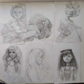 выставка набросков карандашом