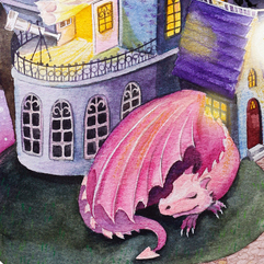 Розовый дракон