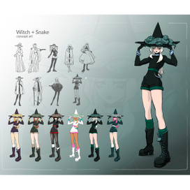 Концепт персонажа "Змеиная Ведьма"
