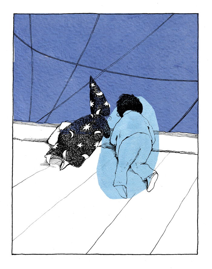 Горе волшебник. иллюстрация