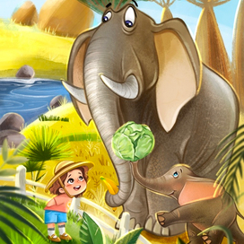 Иллюстрация к книге про девочку Кристину