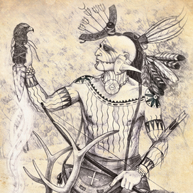 Древний охотник. Реконструкция