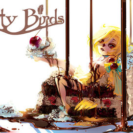 Канарейка Нелли - торт с вишней