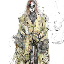 ento-futurism fashion illustration