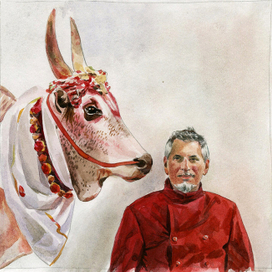 портрет автора для журнала AD