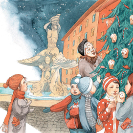 На Виа Дель Тритоне. Из "Новогодней книги" Джанни Родари