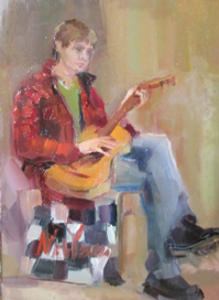 этюд. картон масло, 20х30