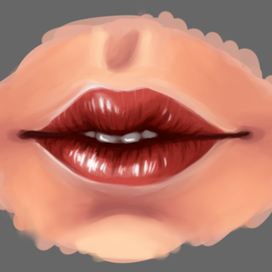 Губы в реализме