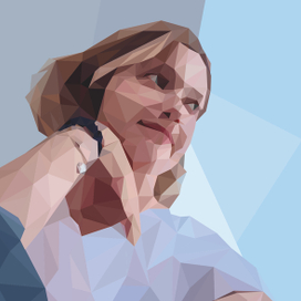 Автопортрет в полигональном стиле