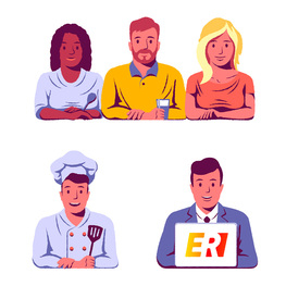 Инфографика ресторанного сервиса