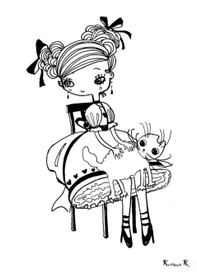 Чернильная детка с котиком