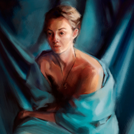 Девушка в драпировке