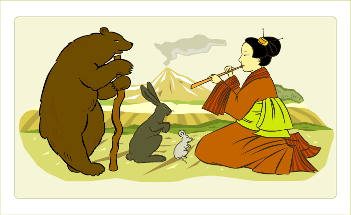 Иллюстрация к сказке "Таро в стране гор"