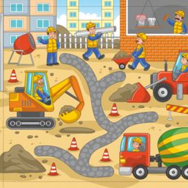 Разворот книжки про транспорт