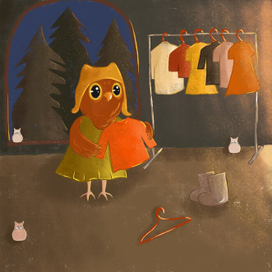 Сова и тёплый свитер