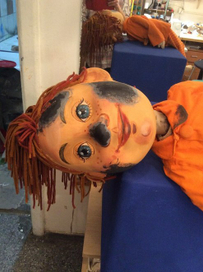 Роспись куклы "Мойдодыр"