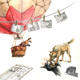 Заяц-журналист