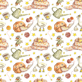 Осенний уютный паттерн