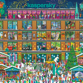 Иллюстрация для Kaspersky по заказу дизайн-студии «Мыслеформа»