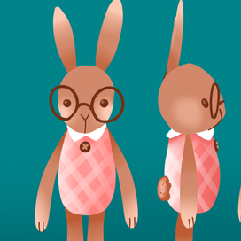 дизайн персонажа кролика