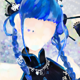 The blue-haired Animeshka