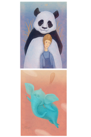 Открытки для магазина авторской игрушки ЛюбоZveri