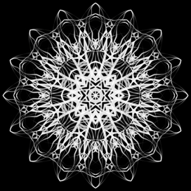 Векторный орнамент в виде снежинки