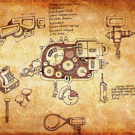 Эскизы для сайта (в стиле Леонардо)