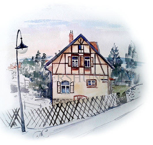 Домик тетушки и дядюшки..