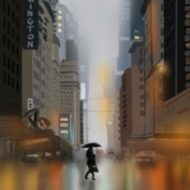 Дождливый город 