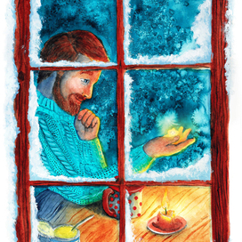 Иллюстрация к сказке "Подарок от папы"