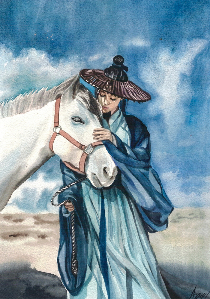 девушка с лошадью