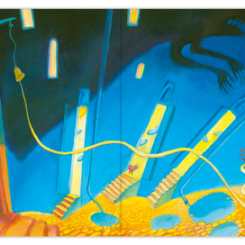 Иллюстрация к сказке Гофмана "Золотой горшок"