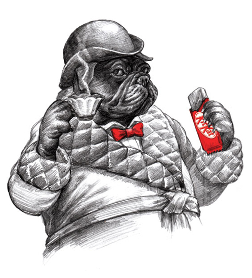 Креативный персонаж для ТМ Kit Kat