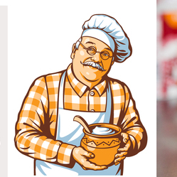 Мужчина со сметаной. Для Limbažu piens.