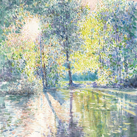 Вечером у пруда. 2017